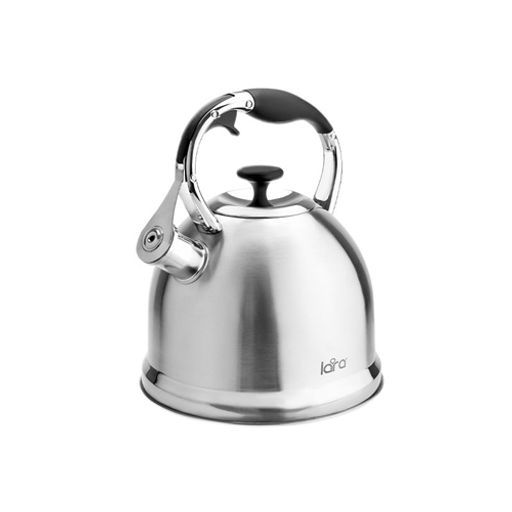 Чайник LARA (зеркальный) 3,3л, индукционное капсулированное дно, свисток с кноп. мех. (LR00-75)  фото 2