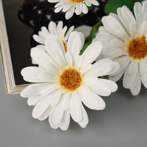 Цветы искусственные «Космея леди галант», 57×8 см, белые