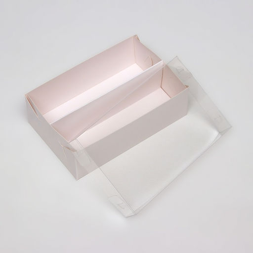 Цена за 5 шт. Коробка для макарун, с ложементом, белая 16.5×10.5×5.5 см