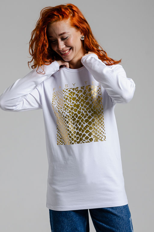 8519 Футболка с длинным рукавом женская