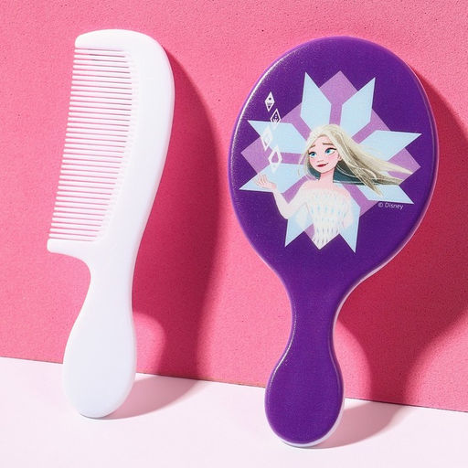 Подарочный набор детский новогодний: расческа для волос и зеркало «Сказка рядом», Холодное сердце