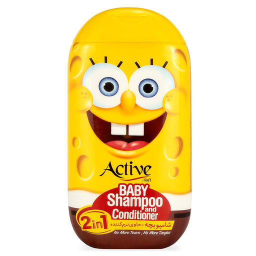 ACTIVE ИРАН шампунь и кондиционер 2в1 Детский 280мл "Sponge Bob"