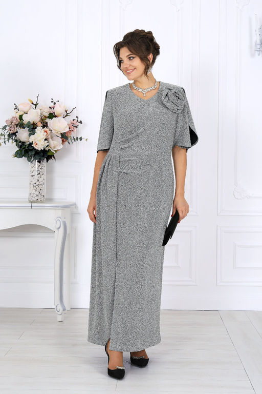 Платье Ninele 7509 серебро фото 7