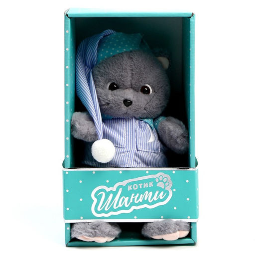 Мягкая игрушка «Кот Шанти», в пижаме, 26 см