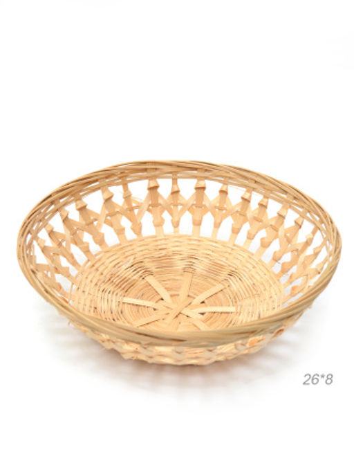 Корзина плетеная 26x8 см / GN295-2 /уп 400/без ручек