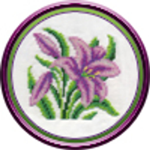 Klart набор для вышивания 8-125 Садовая лилия 12 х 12 см