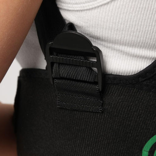 Массажёр-фиксатор для осанки и поясницы, на фастексах, размер универсальный, пакет, цвет чёрный - Onlitop фото 4