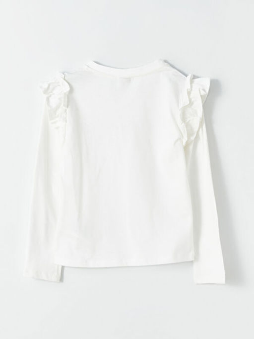 Bisiklet Yaka K?z ?ocuk Ti??rt - Waikiki фото 2