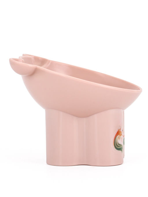 Миска высокая для животных 250 мл, пластик, персиковая