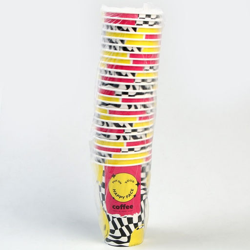 Цена за 25 шт. Стакан бумажный для кофе Смайл, 400 мл - Страна карнавалия фото 2