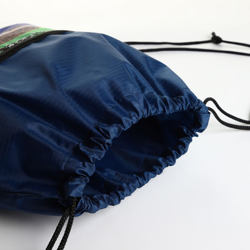 Мешок для обуви, 34*0,1*45, отд на молнии, на стяжке, синий - Simaland фото 3