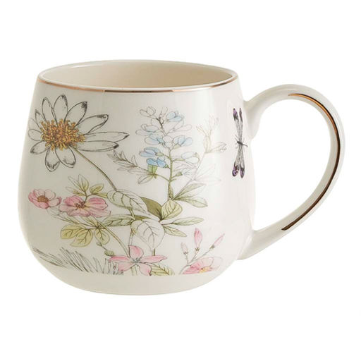 МЛ144L1 Кружка "Стрекоза" (430 мл) в подарочной упаковке, белый