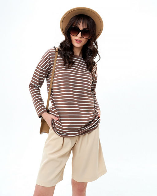 Лонгслив в полоску, тельняшка 70.8.2 - Sahar art lab фото 4