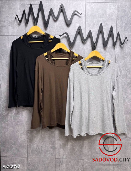 Свободный лонгслив и майка из трикотажа