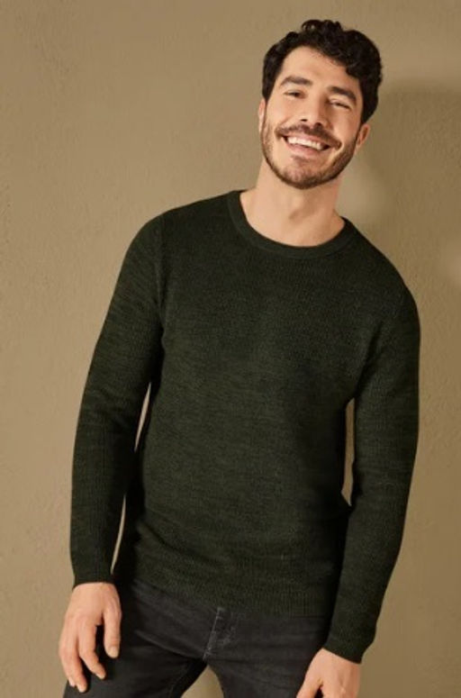 Мужской тонкий вязаный пуловер LIVERGY  фото 4