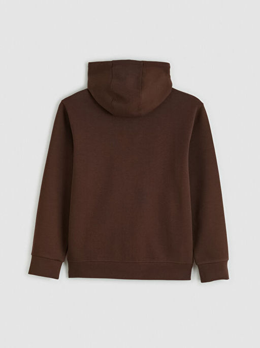 Kap??onlu Erkek Fermuarl? Sweatshirt