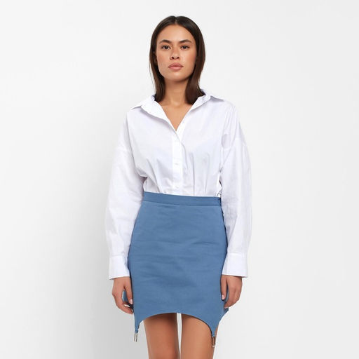 Юбка мини джинсовая женская MIST: Denim, размер 44, синяя