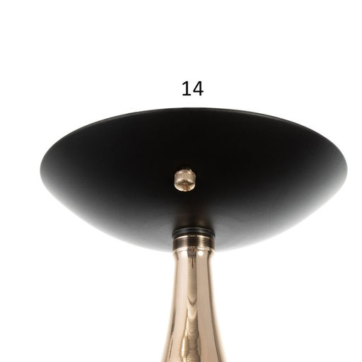 Светильник потолочный BayerLux «Анабель», 5хЕ27, 40 Вт, чёрный, 65×65×33 см