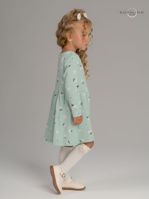 Платье Элла мятный букетик