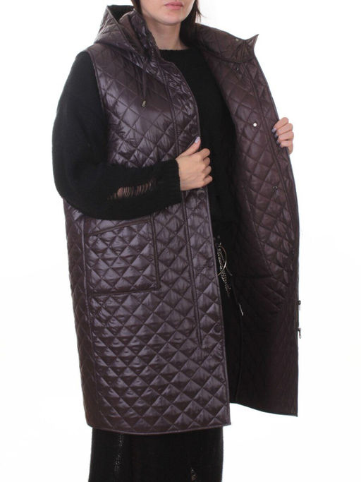 A-801 DK. VIOLET Жилет утепленный женский (50 гр. синтепон)