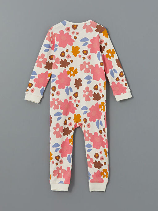 Bisiklet Yaka ?i?ekli K?z Bebek Tulum - Waikiki фото 2