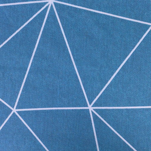 Постельное бельё 2 сп. Полигон, морская волна, 175х210 см,175х210 см, 70х70 см 2шт, бязь, 105г/м, 100% хлопок - Атра фото 3