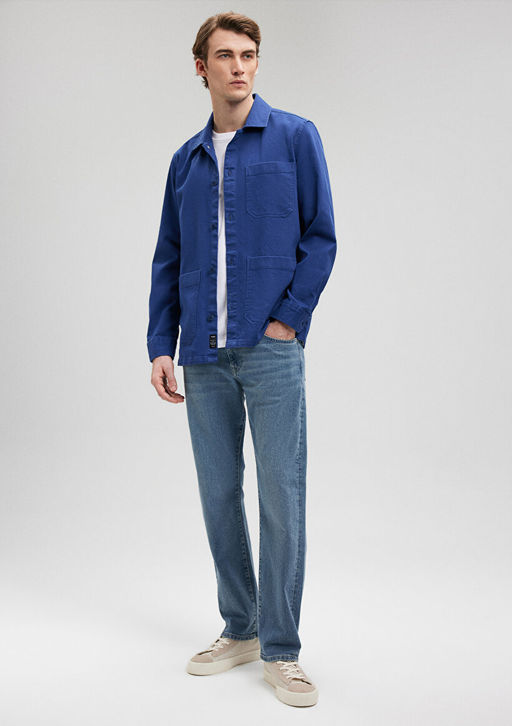Hunter Mavi Premium Puslu Indigo Mavisi Jean Pantolon