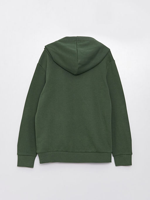 Kap??onlu Basic Uzun Kollu Erkek ?ocuk Sweatshirt - Waikiki фото 2
