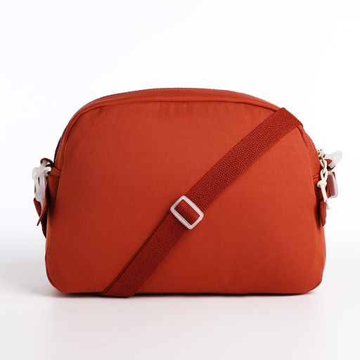 Сумка молодёжная на молнии, цвет коричневый - Simaland фото 5