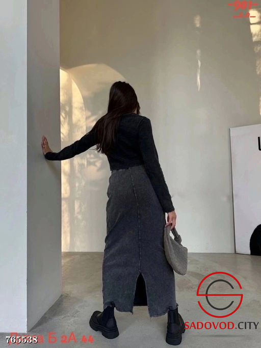 Женская юбка варёнка длинная - Bruno фото 6