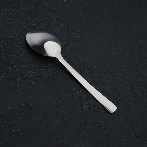 Цена за 12 шт. Ложка чайная Доляна Gleen, длина 14 см, толщина 1 мм, нержавеющая сталь, серебристая фото 2