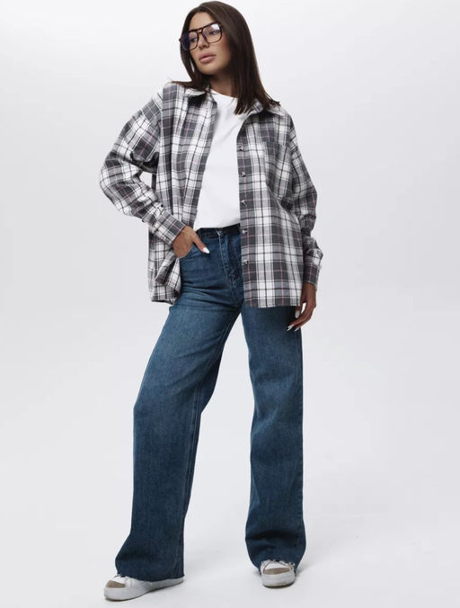 K12702 Рубашка OVER SIZE ТМ_РОЗОВЫЙ - Brand фото 17