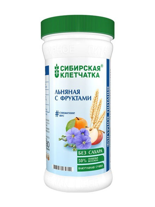 Льняная с фруктами, Клетчатка Сибирская, 280 г
