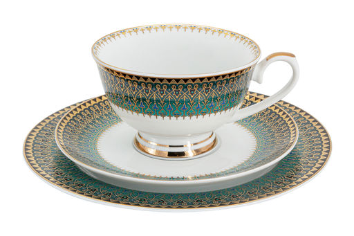 Чайный сервиз Бухара зелёный, 6 персон, 23 предмета - ANNA LAFARG MIDORI фото 3