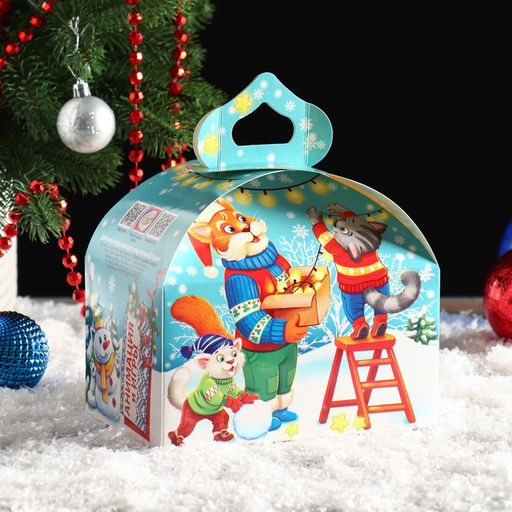 Цена за 5 шт. Подарочная коробка Дружная семья, сундучок, 18,5 х 12,5 х 16,5 см - Simaland фото 2