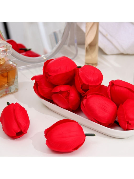 Тюльпаны мыльные красные, набор 50 шт.