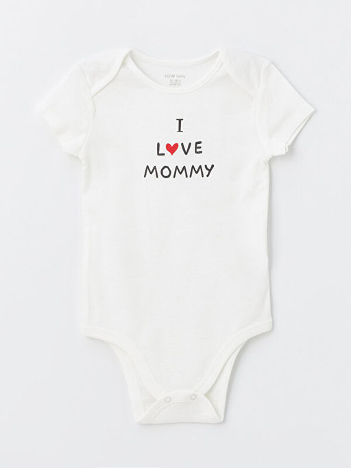 Bisiklet Yaka Bask?l? Erkek Bebek ??t??tl? Body 2li - Waikiki фото 2