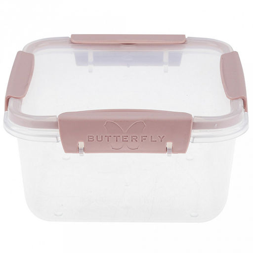 Контейнер для продуктов пластмассовый "Butterfly Light" 1,2л, герметичная крышка, ручки-клипса, подходит для СВЧ, розовый (Россия)