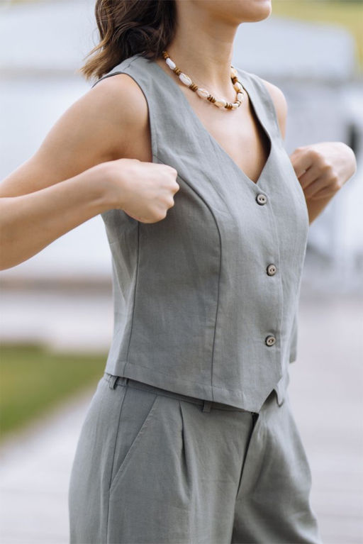 ЖИЛЕТ ЖЕНСКИЙ арт. 5309W-37001.1F-212 - Almando melado фото 5