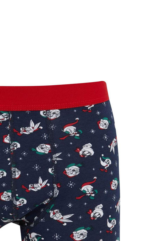 Боксеры обычного кроя Looney Tunes с рождественской тематикой - Defacto фото 6