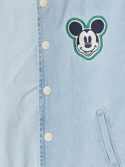 Kolej Yaka Mickey Mouse Bask?l? Erkek Bebek Kolej Ceket - Waikiki фото 2