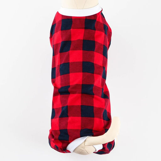 Костюм для животных красно-черный в клетку, S (ДС 31, ОШ 32-34, ОГ 47-51) - Пушистое счастье фото 6