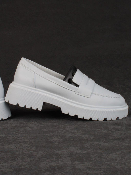 03-PDD178-5 LT. GRAY Полуботинки женские (натуральная кожа) - Фабричный китай фото 11