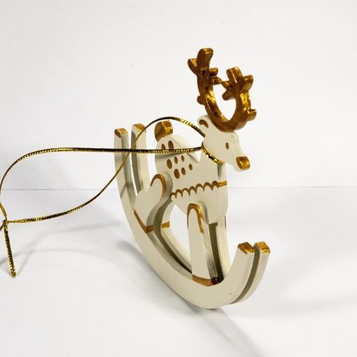 Елочные игрушки - Олень на качалке 1013 - Idh фото 5