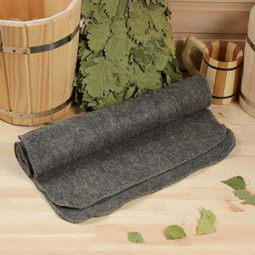 Лежак для бани Классический, войлок, темный, 150х50см - Добропаровъ фото 13