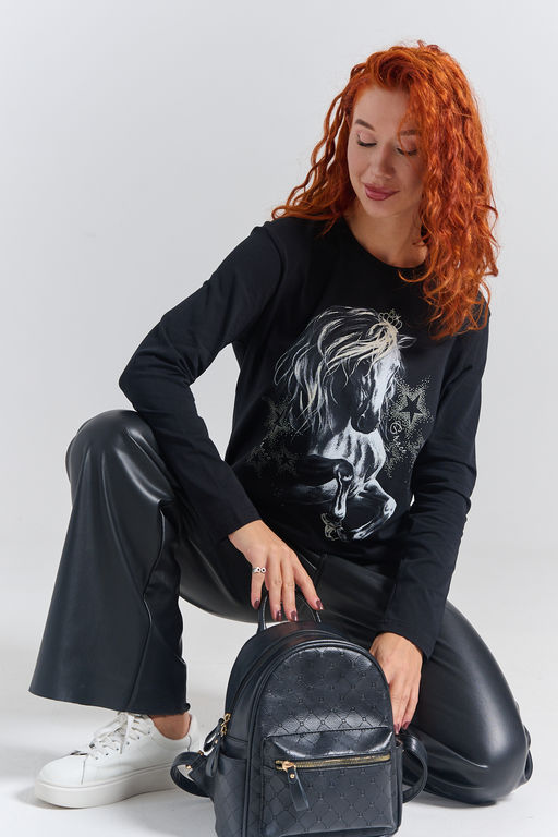 8575 футболка с дл.рукавом унисекс