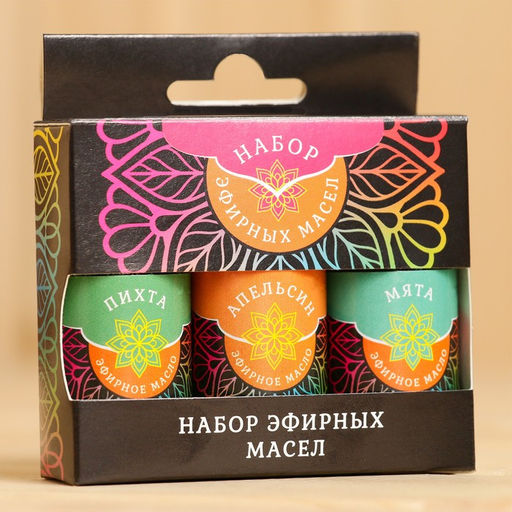 Набор эфирных масел Мята. Апельсин. Пихта косметический, 3 шт по 15 мл - Simaland фото 4