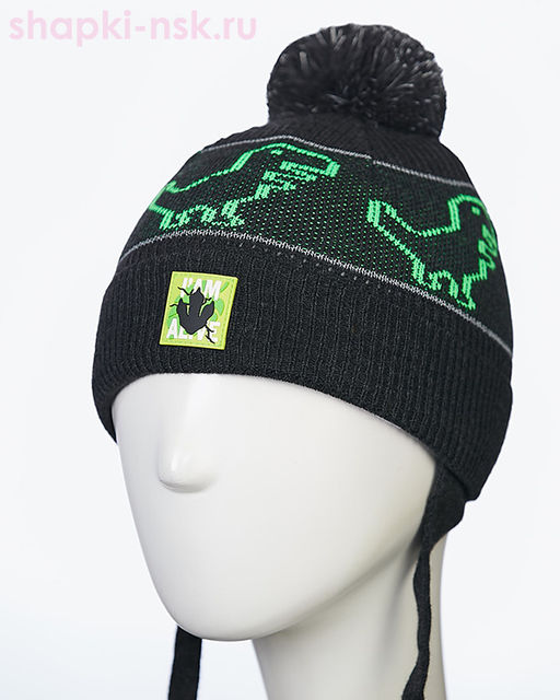 21920 B-W Шапка для мальчика (44-52)