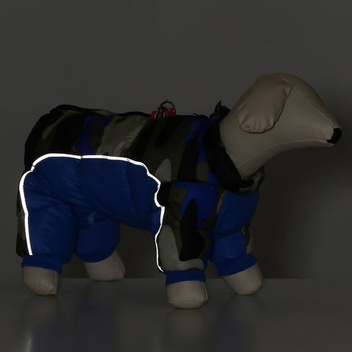 Комбинезон принтованный с замком на спине, размер 16 (ДС 28 см, ОГ 34 см, ОШ 44 см), синий 696822 - Simaland фото 9