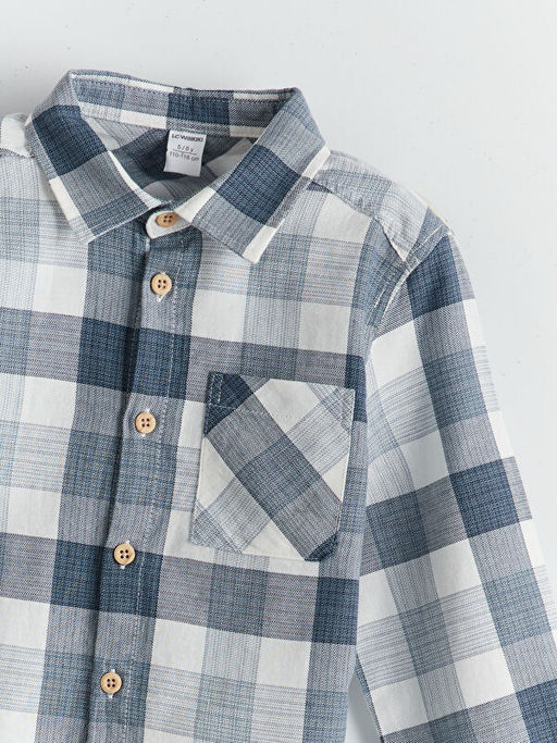 Ekose Desenli Erkek ?ocuk G?mlek